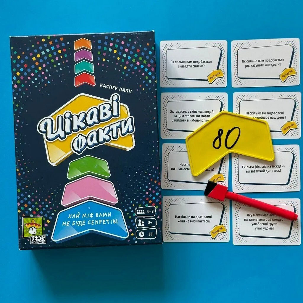 Настольная игра "Интересные факты", Lord of Boards - № 3 Настольная игра "Интересные факты", Lord of Boards - № 3