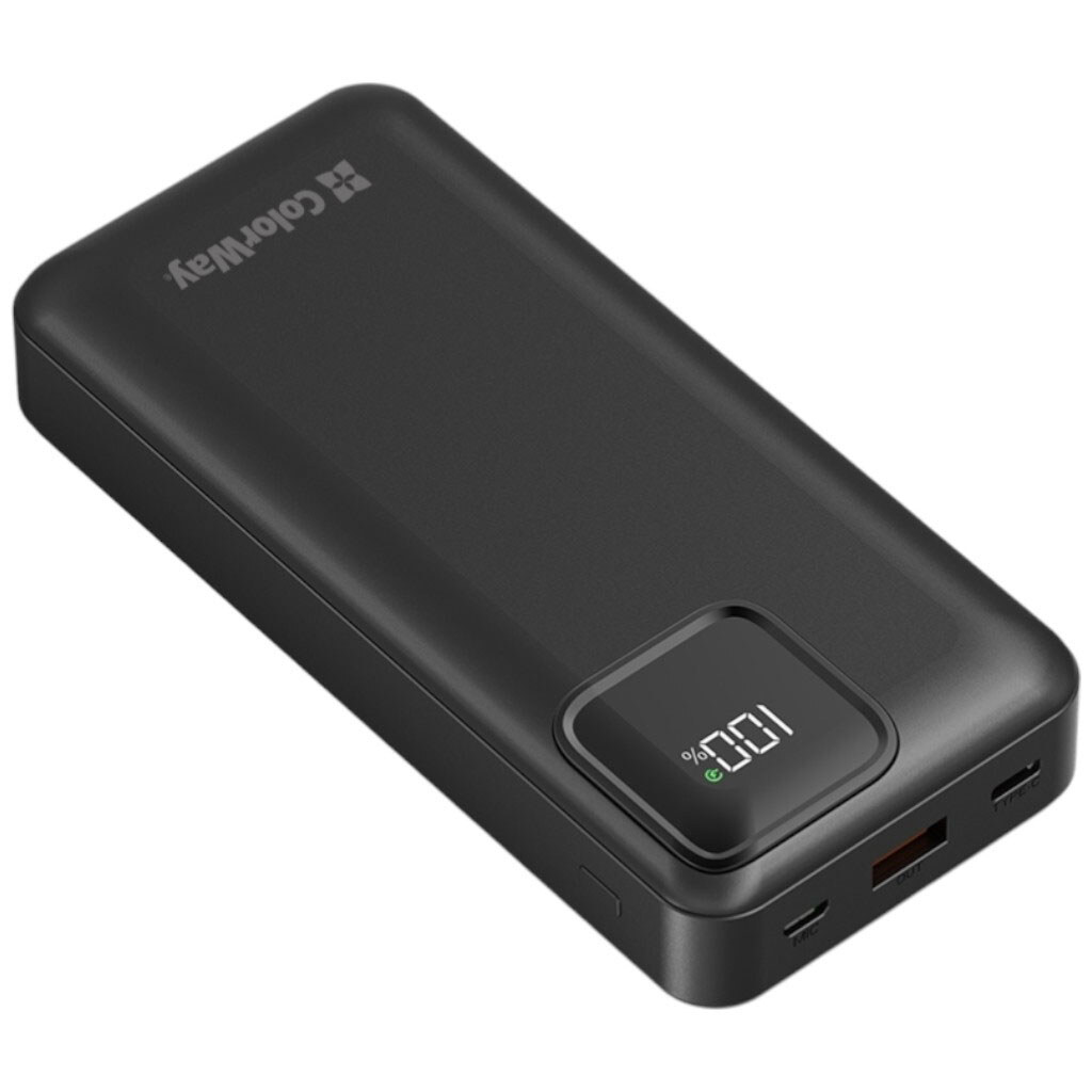 Портативная батарея (Power Bank) ColorWay Optimal Power, 20000 mAh, Черный - № 2 Портативная батарея (Power Bank) ColorWay Optimal Power, 20000 mAh, Черный - № 2