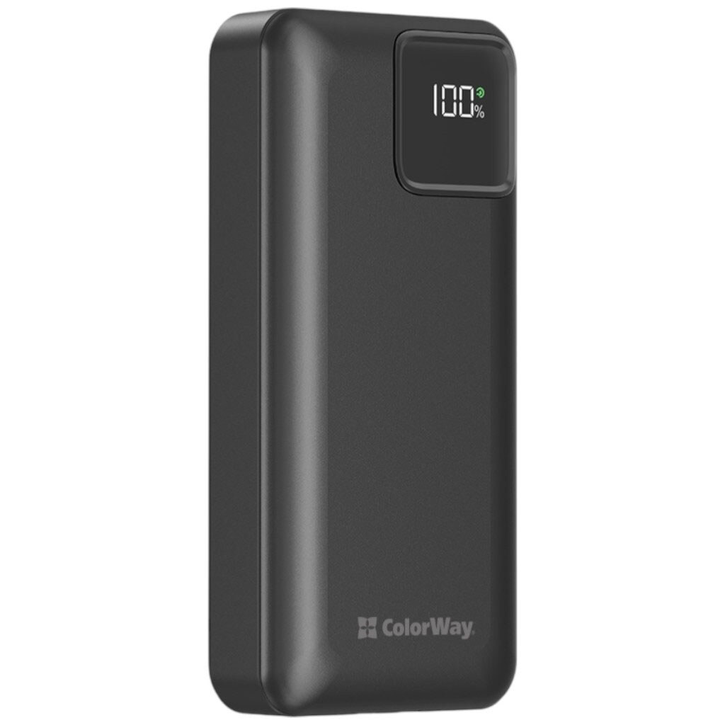Портативная батарея (Power Bank) ColorWay Optimal Power, 20000 mAh, Черный - № 4 Портативная батарея (Power Bank) ColorWay Optimal Power, 20000 mAh, Черный - № 4