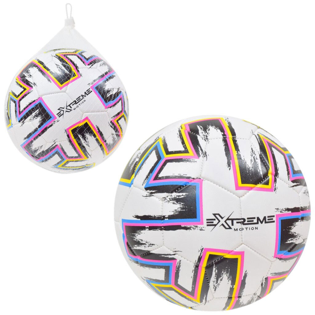 Мʼяч футбольний "Extreme motion", №5, PVC, 340 грамiв, сiтка+голка, мікс, Mic - № 2 Мʼяч футбольний "Extreme motion", №5, PVC, 340 грамiв, сiтка+голка, мікс, Mic - № 2