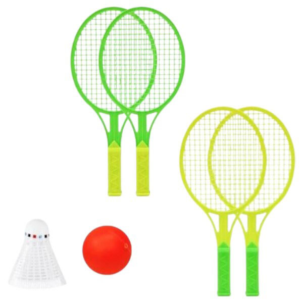 Набор ракеток 2 шт, воланчик и мячик, пакет, 15,5x34x3,5 см, Mic - № 2 Набор ракеток 2 шт, воланчик и мячик, пакет, 15,5x34x3,5 см, Mic - № 2