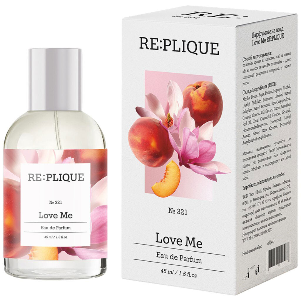 Вода парфюмированная RE:PLIQUE Love Me, 45 мл - № 2 Вода парфюмированная RE:PLIQUE Love Me, 45 мл - № 2