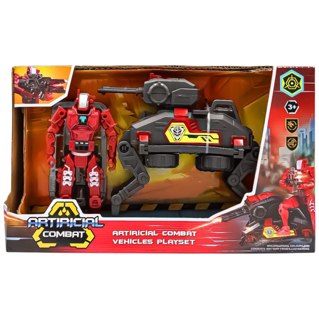 Набор игрушечный "Робот" с оружием и техникой. - № 1 Набор игрушечный "Робот" с оружием и техникой. - № 1