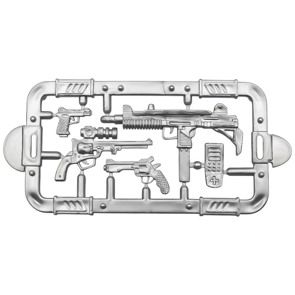 Набор игрушечный "Робот" с оружием и техникой. - № 6 Набор игрушечный "Робот" с оружием и техникой. - № 6