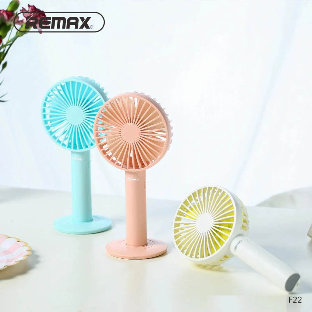 Вентилятор портативный Remax F22, Голубой - № 5 Вентилятор портативный Remax F22, Голубой - № 5