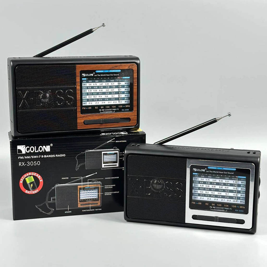 Радиоприемник Golon RX-3050, Серебряный - № 4 Радиоприемник Golon RX-3050, Серебряный - № 4