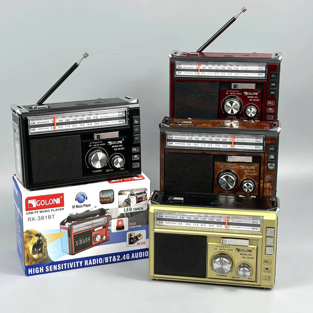 Радиоприемник Golon RX-381BT, Золотой - № 6 Радиоприемник Golon RX-381BT, Золотой - № 6