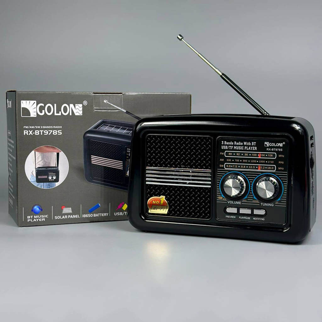 Радиоприемник Golon RX-BT978S, Красный - № 6 Радиоприемник Golon RX-BT978S, Красный - № 6