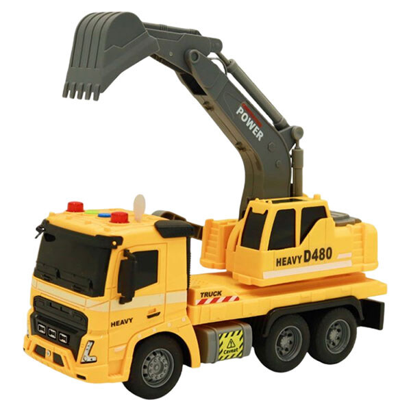 Автомобиль-экскаватор инерционный со светом и звуком 1:16 в коробке, Shantou Yisheng - № 4 Автомобиль-экскаватор инерционный со светом и звуком 1:16 в коробке, Shantou Yisheng - № 4