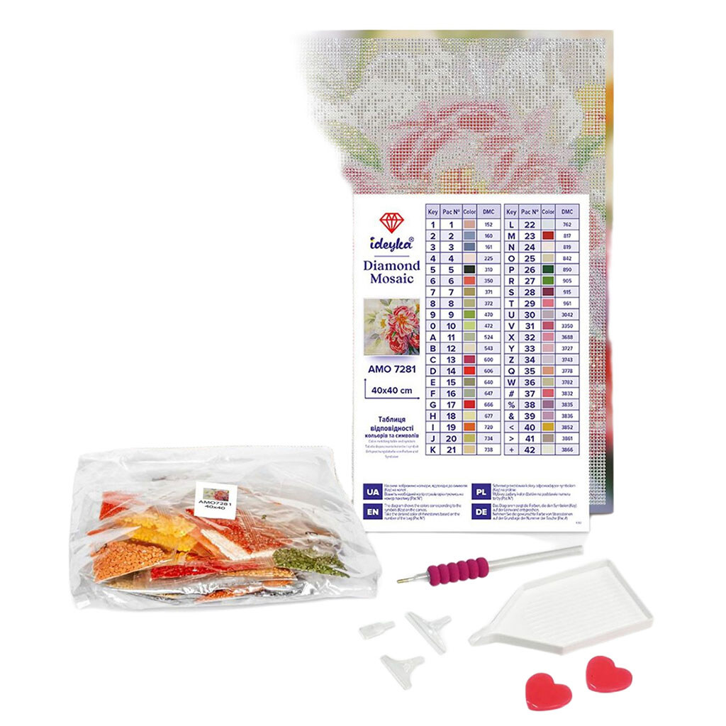 Алмазна мозаїка "Дама в капелюсі", 40х40 см, Ідейка - № 2 Алмазна мозаїка "Дама в капелюсі", 40х40 см, Ідейка - № 2