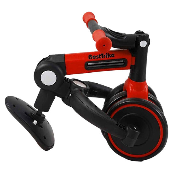 Велосипед 3-х колісний, колеса EVA переднє 8'', заднє 6'', нейлонова рама, трансформується у велобіг, підсвічування, в коробці, BestTrike - № 5 Велосипед 3-х колісний, колеса EVA переднє 8'', заднє 6'', нейлонова рама, трансформується у велобіг, підсвічування, в коробці, BestTrike - № 5