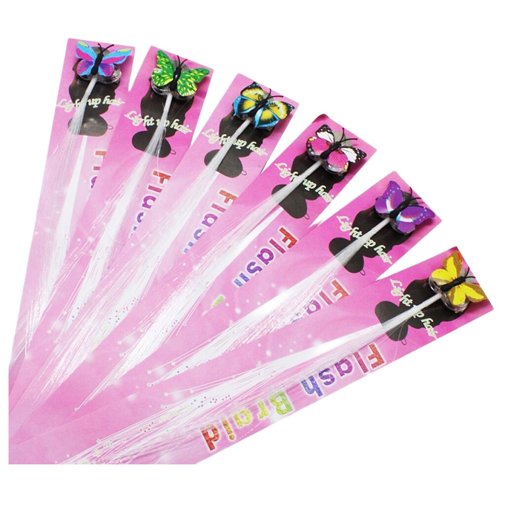 Набор украшений "Бабочки", прядь, подсветка, эффект жемчуга, микс видов, Mic - № 1 Набор украшений "Бабочки", прядь, подсветка, эффект жемчуга, микс видов, Mic - № 1