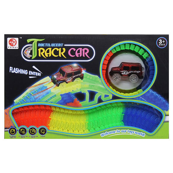 Неоновый трек с машинкой "Magic Track", 72toys - № 1 Неоновый трек с машинкой "Magic Track", 72toys - № 1