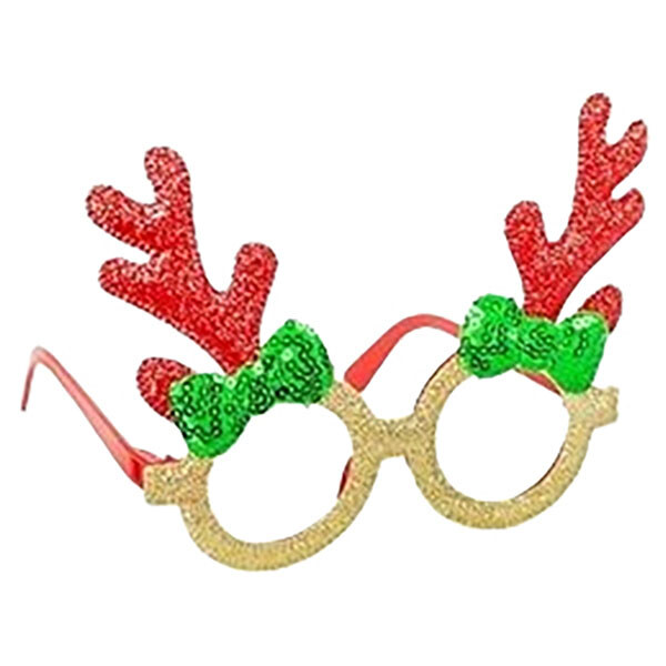 Очки новогодние "Рожки с бантиком", микс, Mic - № 2 Очки новогодние "Рожки с бантиком", микс, Mic - № 2
