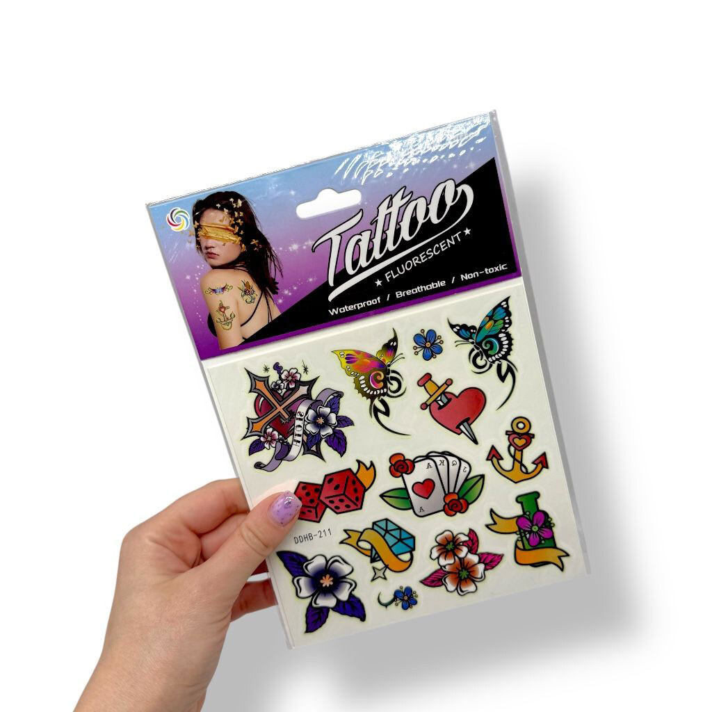 Временное тату люминесцентное, Mic - № 2 Временное тату люминесцентное, Mic - № 2