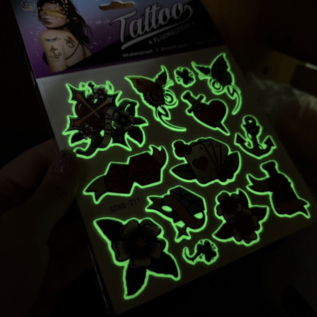 Временное тату люминесцентное, Mic - № 3 Временное тату люминесцентное, Mic - № 3