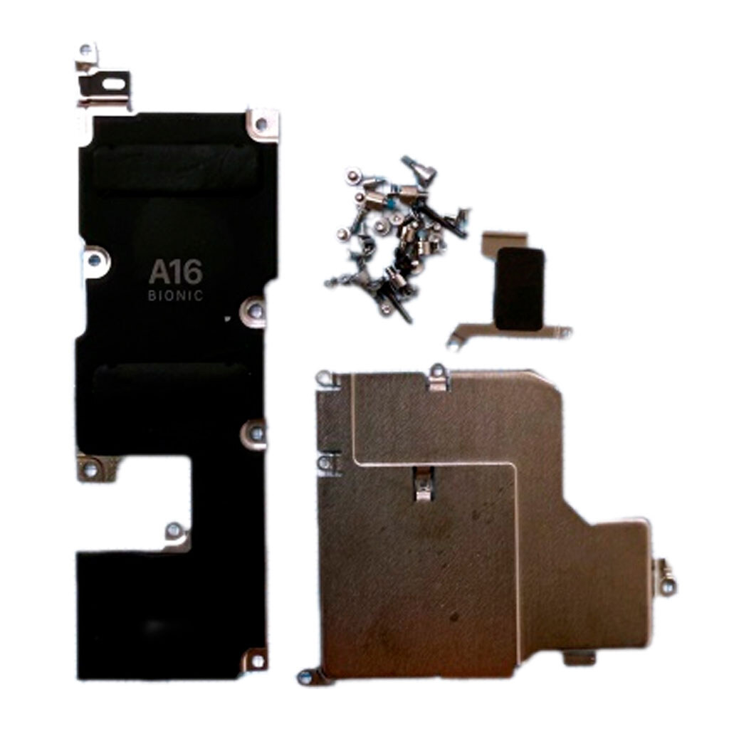 Набор винтов и крепежно-прижимных планок Apple iPhone 14 Pro - № 1 Набор винтов и крепежно-прижимных планок Apple iPhone 14 Pro - № 1