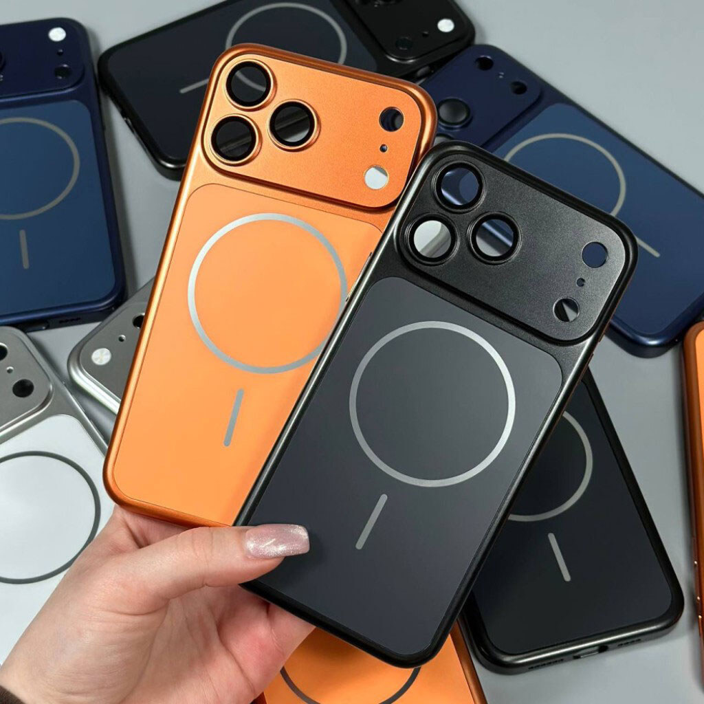 Чехол (накладка) Apple iPhone 13, AG Case, MagSafe, Оранжевый - № 8 Чехол (накладка) Apple iPhone 13, AG Case, MagSafe, Оранжевый - № 8