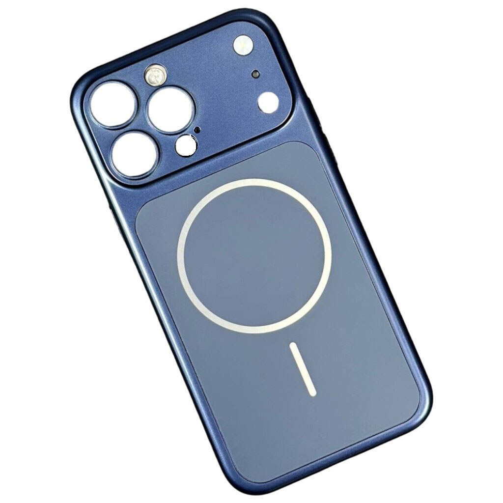 Чехол (накладка) Apple iPhone 14 Pro Max, AG Case, MagSafe, Синий - № 1 Чехол (накладка) Apple iPhone 14 Pro Max, AG Case, MagSafe, Синий - № 1