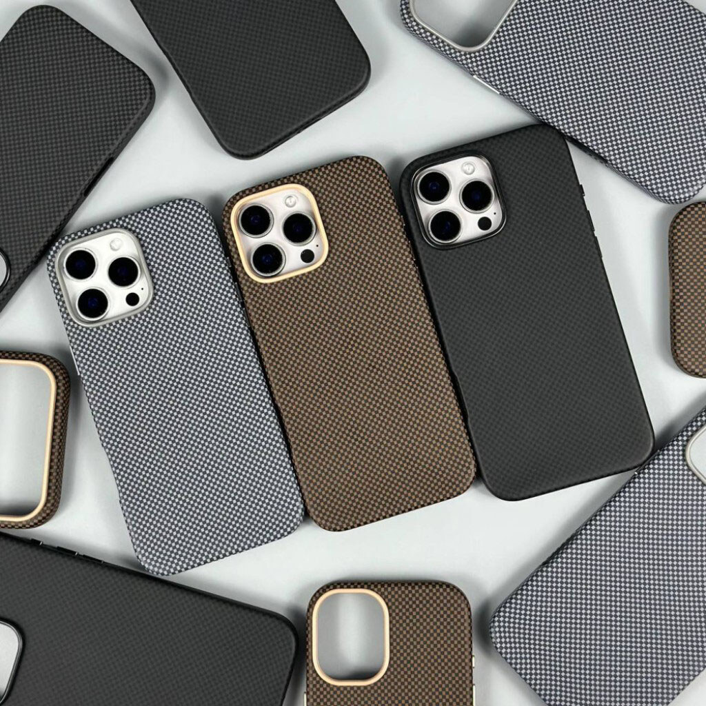 Чехол (накладка) Apple iPhone 17 Pro Max, Carbon Fiber Separate Camera, Черный - № 10 Чехол (накладка) Apple iPhone 17 Pro Max, Carbon Fiber Separate Camera, Черный - № 10