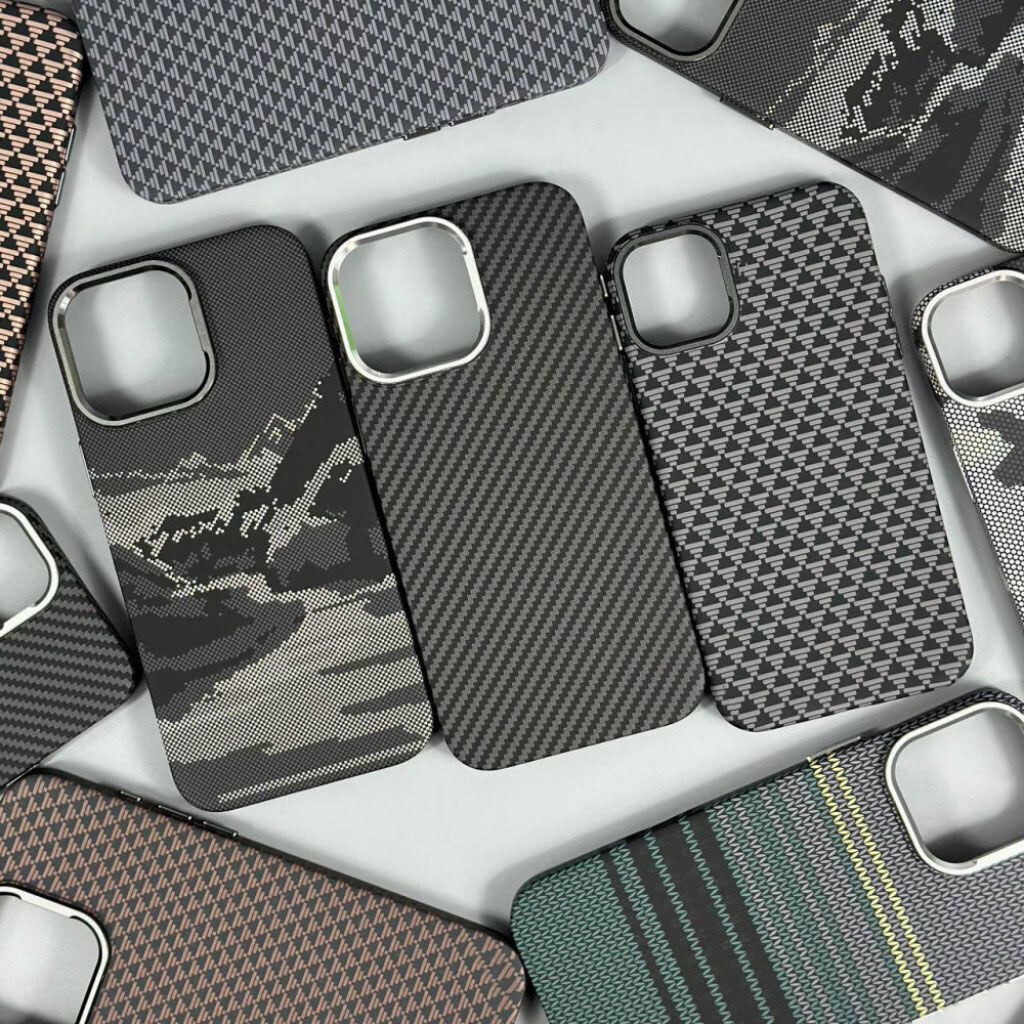 Чехол (накладка) Apple iPhone 14 Pro, Elite Carbon Matte Box, MagSafe, Brown Herringbone, Рисунок - № 6 Чехол (накладка) Apple iPhone 14 Pro, Elite Carbon Matte Box, MagSafe, Brown Herringbone, Рисунок - № 6