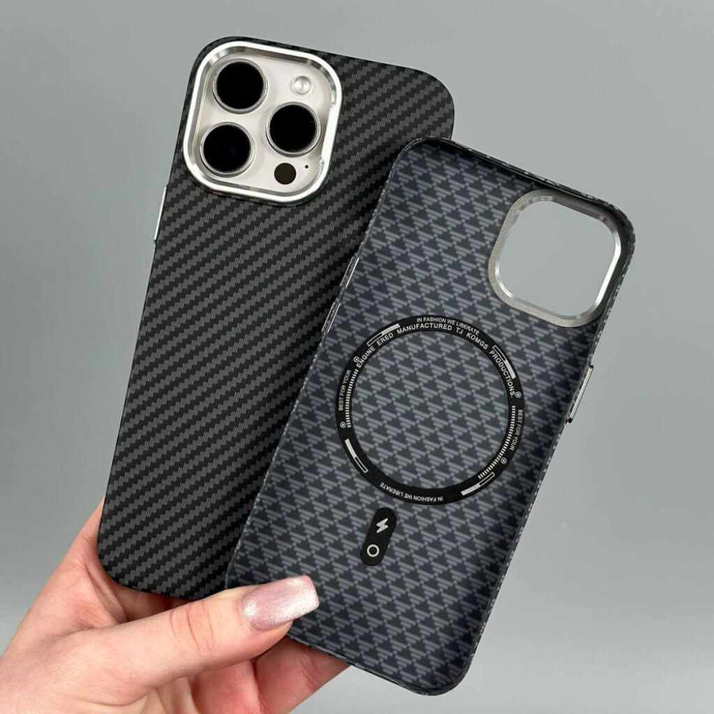 Чехол (накладка) Apple iPhone 17 Pro Max, Elite Carbon Matte Box, MagSafe, Gold Stripes, Рисунок - № 14 Чехол (накладка) Apple iPhone 17 Pro Max, Elite Carbon Matte Box, MagSafe, Gold Stripes, Рисунок - № 14