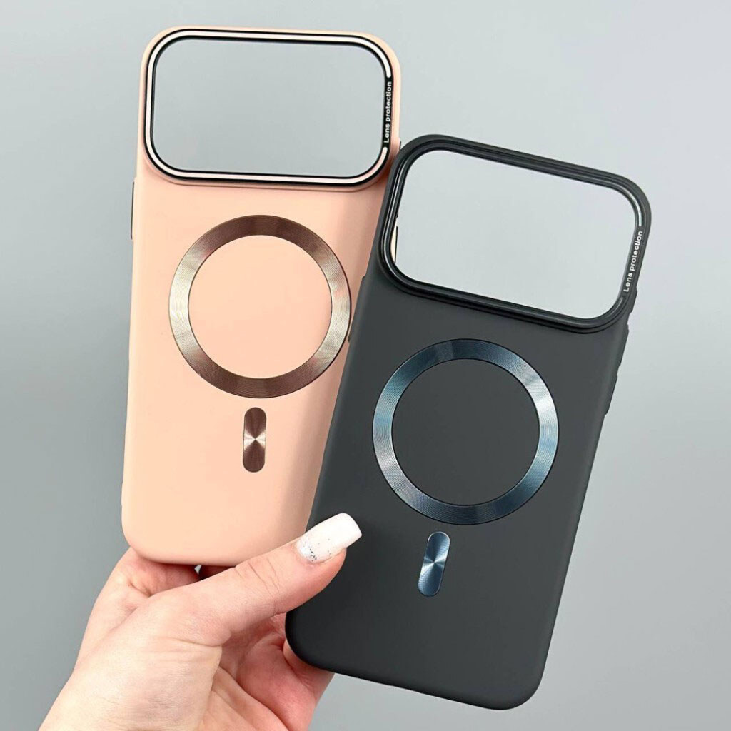 Чехол (накладка) Apple iPhone 13, Soft Lens Protection, MagSafe, Серый - № 9 Чехол (накладка) Apple iPhone 13, Soft Lens Protection, MagSafe, Серый - № 9