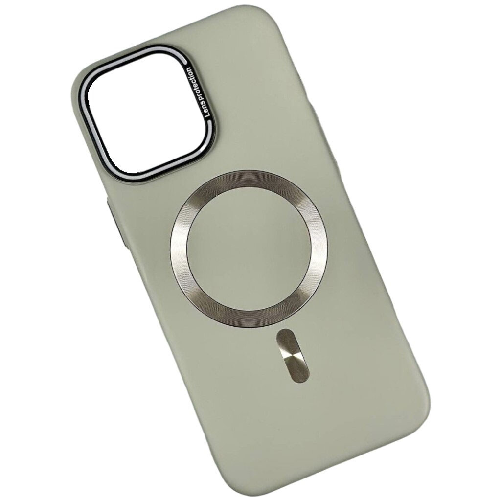 Чехол (накладка) Apple iPhone 15 Pro, Soft Lens Protection, MagSafe, Серый - № 1 Чехол (накладка) Apple iPhone 15 Pro, Soft Lens Protection, MagSafe, Серый - № 1