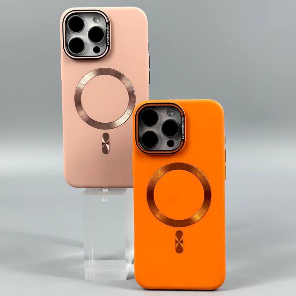 Чехол (накладка) Apple iPhone 17, Soft Lens Protection, MagSafe, Розовый - № 4 Чехол (накладка) Apple iPhone 17, Soft Lens Protection, MagSafe, Розовый - № 4