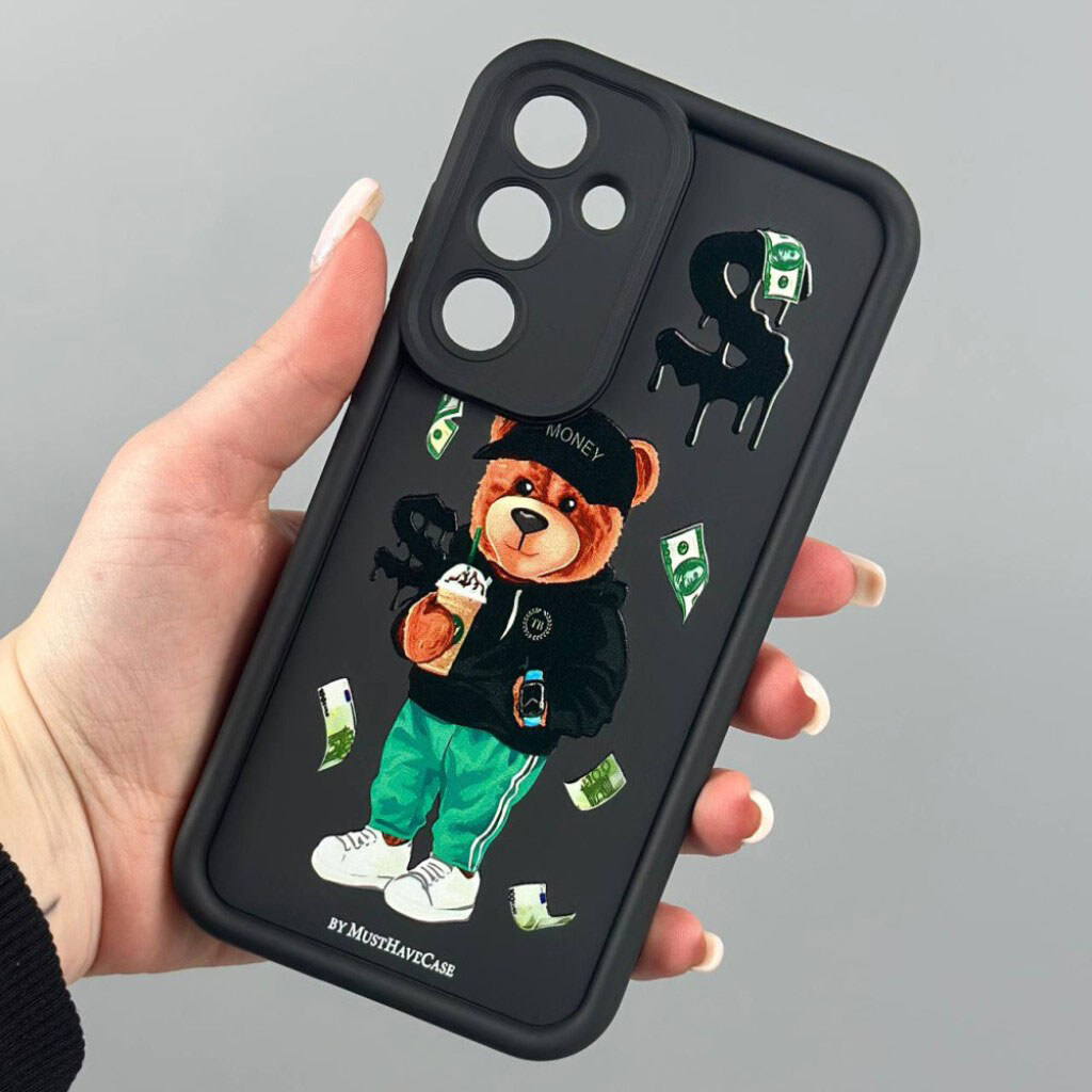 Чехол (накладка) Xiaomi Redmi 15, Shock Sides Resistant, Bowknot Bear, Рисунок - № 9 Чехол (накладка) Xiaomi Redmi 15, Shock Sides Resistant, Bowknot Bear, Рисунок - № 9