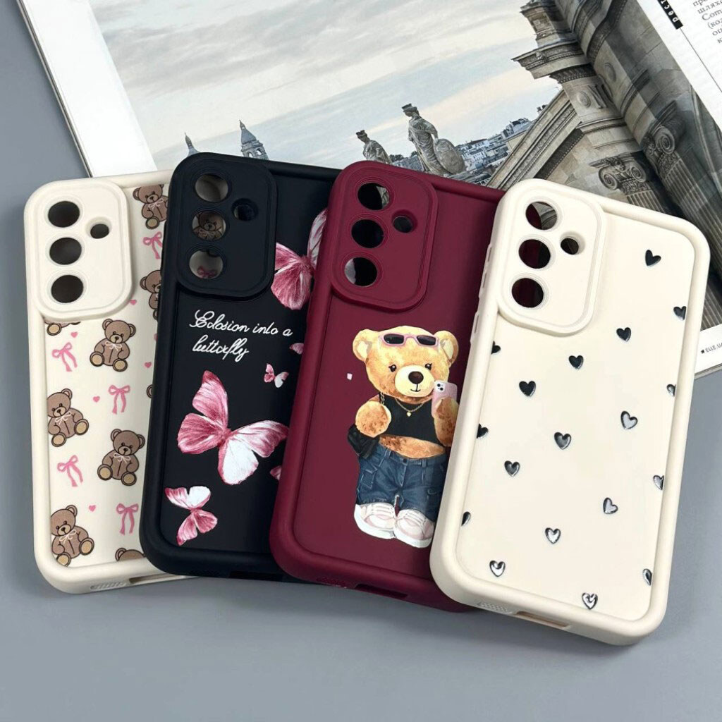 Чехол (накладка) Xiaomi Redmi 15C, Shock Sides Resistant, Pink Bows, Рисунок - № 10 Чехол (накладка) Xiaomi Redmi 15C, Shock Sides Resistant, Pink Bows, Рисунок - № 10