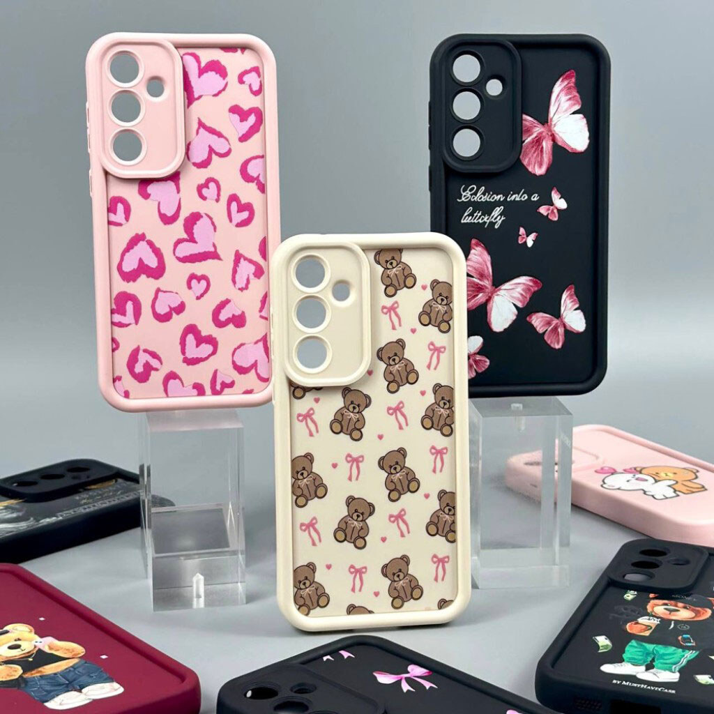 Чехол (накладка) Xiaomi Redmi 15C, Shock Sides Resistant, Pink Batterfly, Рисунок - № 12 Чехол (накладка) Xiaomi Redmi 15C, Shock Sides Resistant, Pink Batterfly, Рисунок - № 12