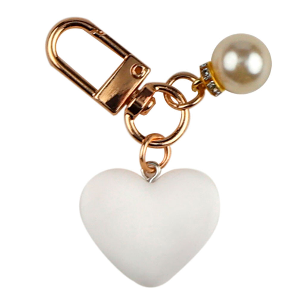 Брелок Серце, Білий - № 1 Брелок Серце, Білий - № 1