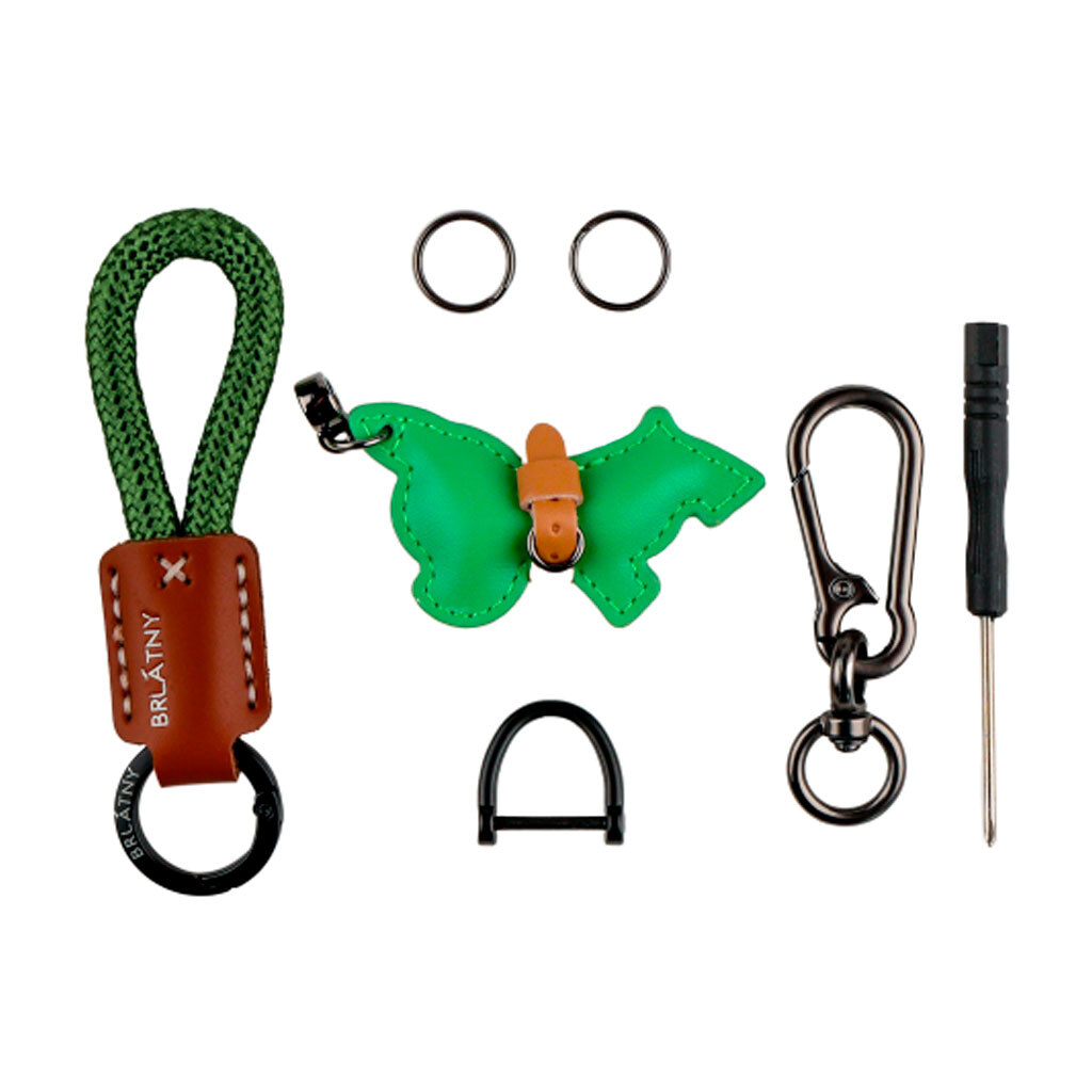 Брелок Французский Бульдог, Зеленый - № 1 Брелок Французский Бульдог, Зеленый - № 1