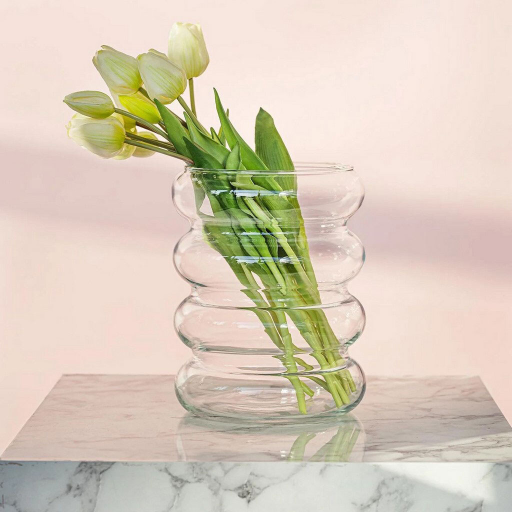 Ваза для цветов стеклянная TREND GLASS ADELE, 24 см - № 2 Ваза для цветов стеклянная TREND GLASS ADELE, 24 см - № 2