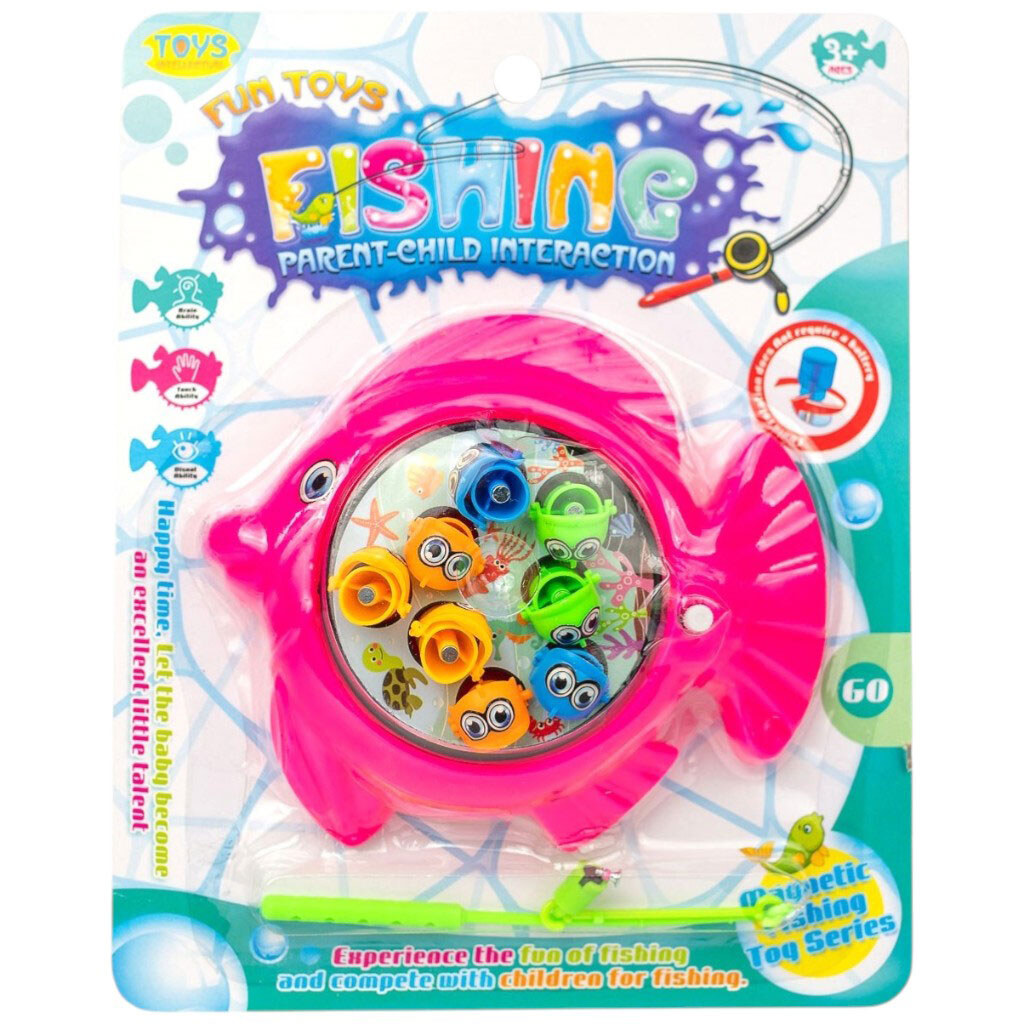 Іграшка дитяча заводна Рибалка з магнітною вудкою - № 2 Іграшка дитяча заводна Рибалка з магнітною вудкою - № 2