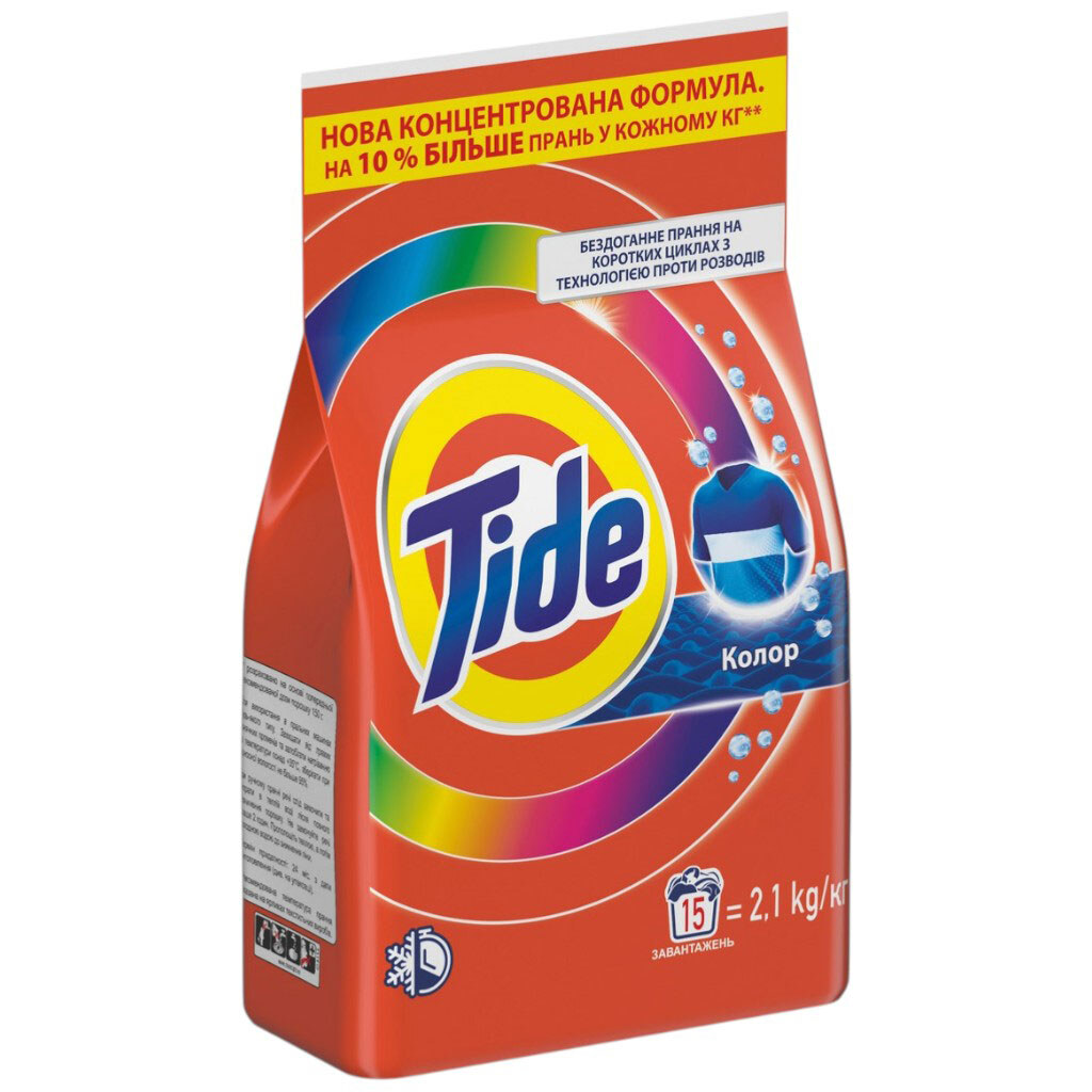 Порошок для стирки автомат TIDE Цвет, 2,1 кг - № 1 Порошок для стирки автомат TIDE Цвет, 2,1 кг - № 1