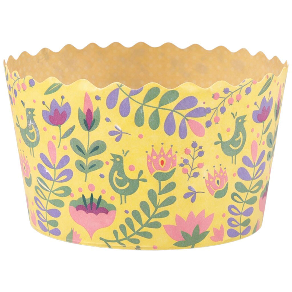 Форма для выпечки Пасхи бумажная Almo, 300 г, 110х85 мм - № 1 Форма для выпечки Пасхи бумажная Almo, 300 г, 110х85 мм - № 1