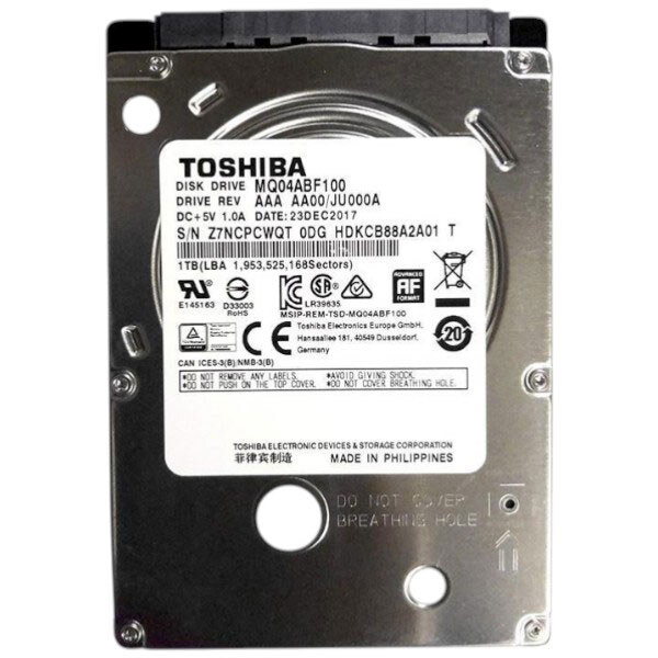 HDD-накопитель Toshiba MQ04AB, 1 Тб. - № 1 HDD-накопитель Toshiba MQ04AB, 1 Тб. - № 1