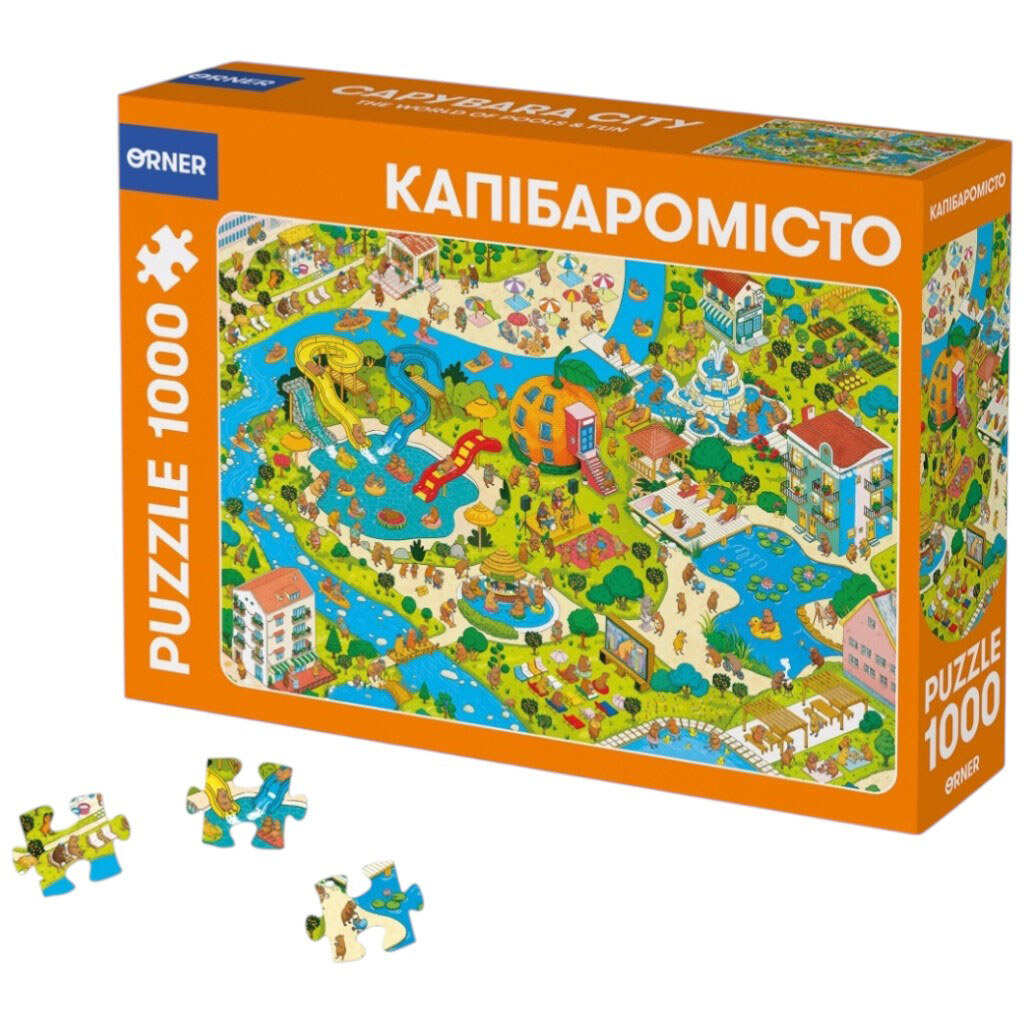 Пазл "Капибарогород", 1000 элементов, Orner - № 1 Пазл "Капибарогород", 1000 элементов, Orner - № 1