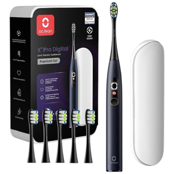 Электрическая зубная щетка Oclean X Plus Pro Digital, Синий - № 1 Электрическая зубная щетка Oclean X Plus Pro Digital, Синий - № 1