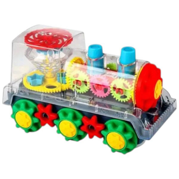 Іграшковий поїзд прозорий із шестернями - № 1 Іграшковий поїзд прозорий із шестернями - № 1