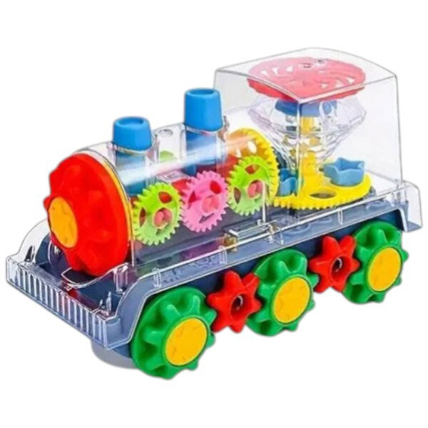 Іграшковий поїзд прозорий із шестернями - № 2 Іграшковий поїзд прозорий із шестернями - № 2