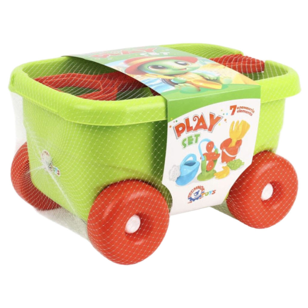 Набор для игры с песком и водой в тележке, Технок - № 2 Набор для игры с песком и водой в тележке, Технок - № 2