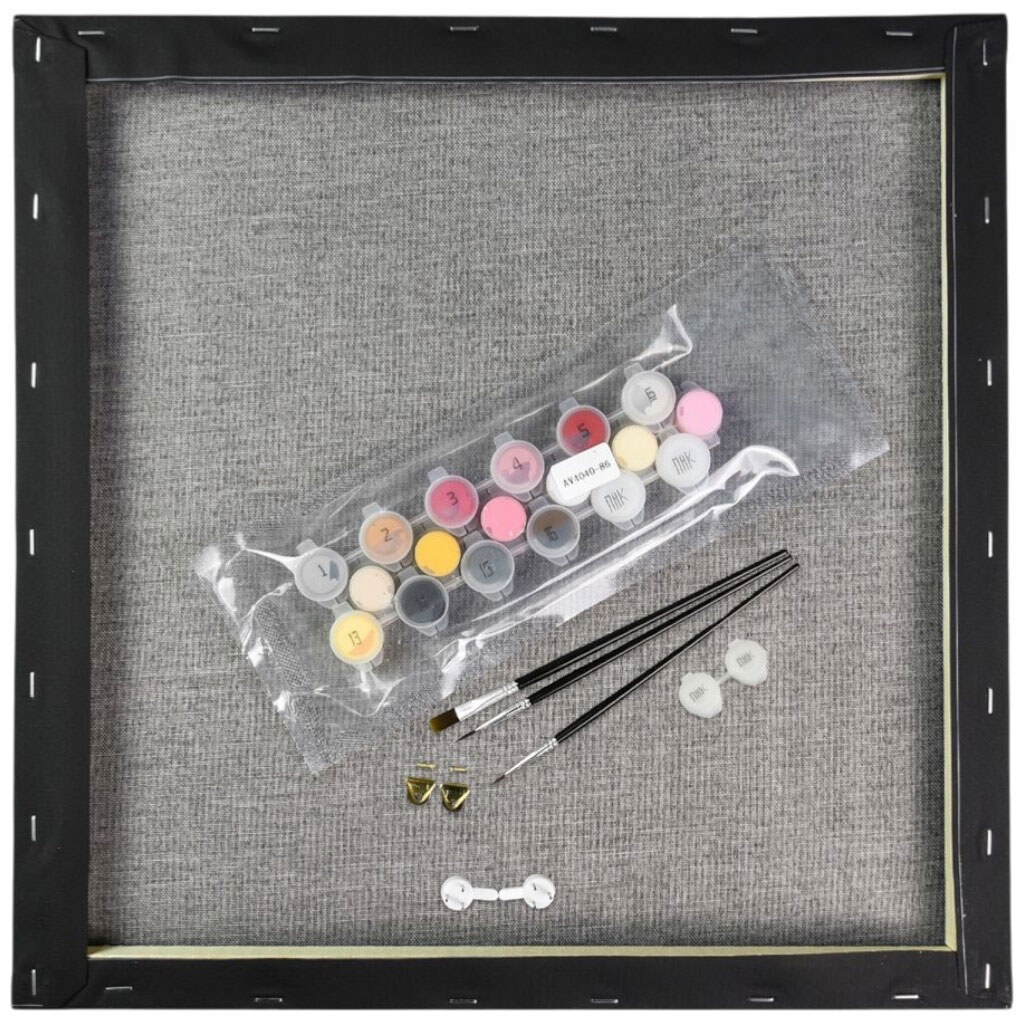 Картина по номерам на черном фоне "Розовые цветы", 40х50 см, Strateg - № 2 Картина по номерам на черном фоне "Розовые цветы", 40х50 см, Strateg - № 2