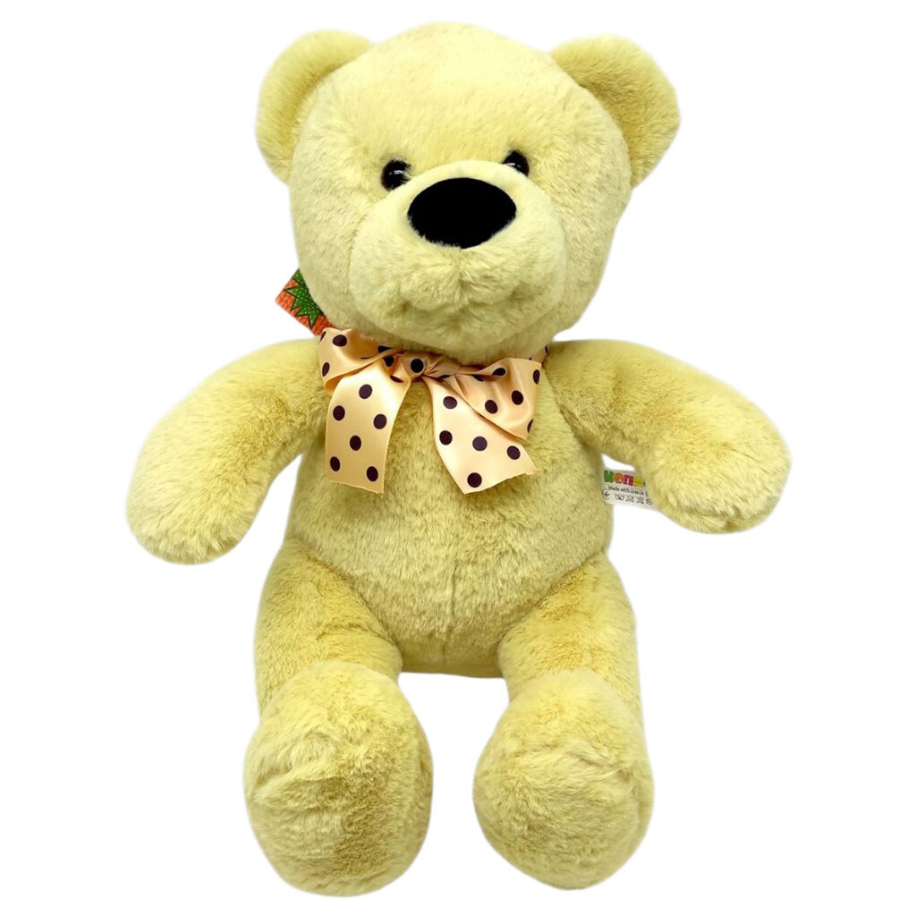 Мягкая игрушка "Мишка Тедди", банановий, 35 см, Копиця - № 1 Мягкая игрушка "Мишка Тедди", банановий, 35 см, Копиця - № 1