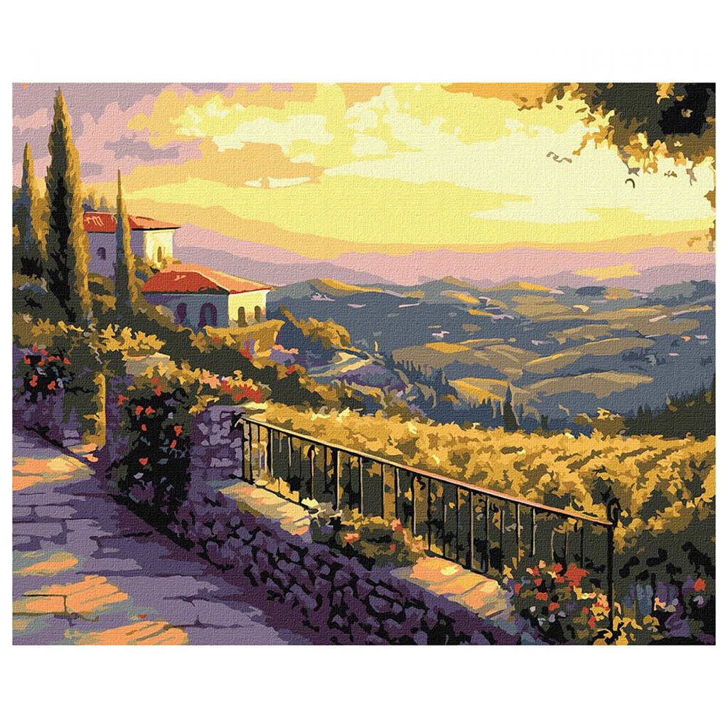 Набор для росписи по номерам "Итальянский вечер", 40х50см, Ідейка - № 1 Набор для росписи по номерам "Итальянский вечер", 40х50см, Ідейка - № 1