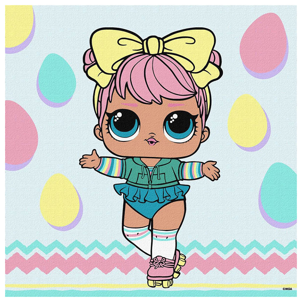 Набор для росписи по номерам для детей "L.O.L. Surprise! Spring Bling DAWN", 30х30см, Mic - № 1 Набор для росписи по номерам для детей "L.O.L. Surprise! Spring Bling DAWN", 30х30см, Mic - № 1