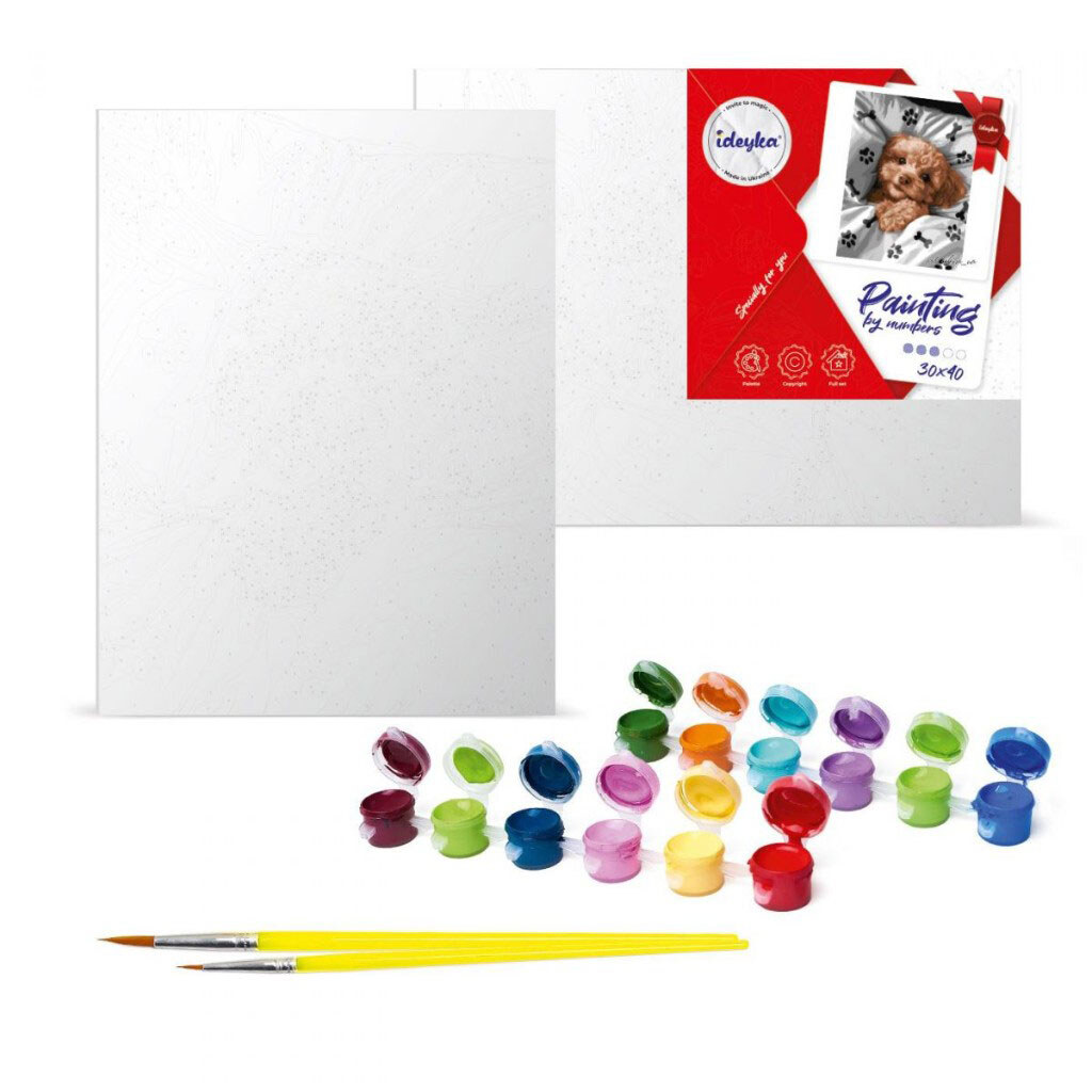 Набор для росписи по номерам "Корзина с писанками и нарциссами", 30х40см, Mic - № 2 Набор для росписи по номерам "Корзина с писанками и нарциссами", 30х40см, Mic - № 2