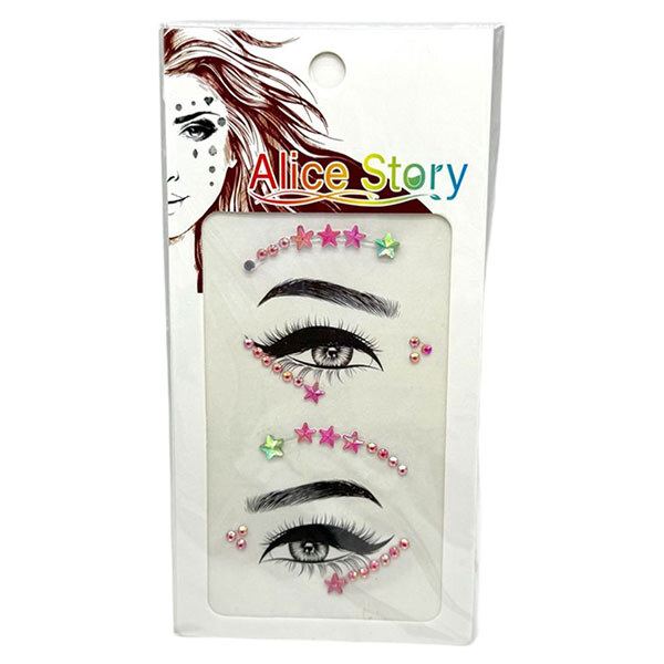 Наклейки-стрази для обличчя, Mic - № 1 Наклейки-стрази для обличчя, Mic - № 1